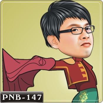 鬥牛士Q版畫.男生人像Q版漫畫PNB-147